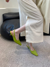 LBSFY  -  Pointed Toe Women Sandals Black White Green 2024 New Arrivals Thin Mid Heels Back Strap Summer Fashion Party Pumps Size 35-40